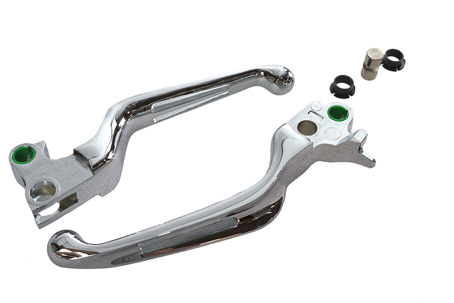 Chrome Slotted Hand Lever Set