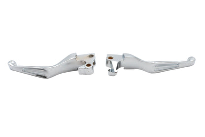 Chrome Slotted Hand Lever Set