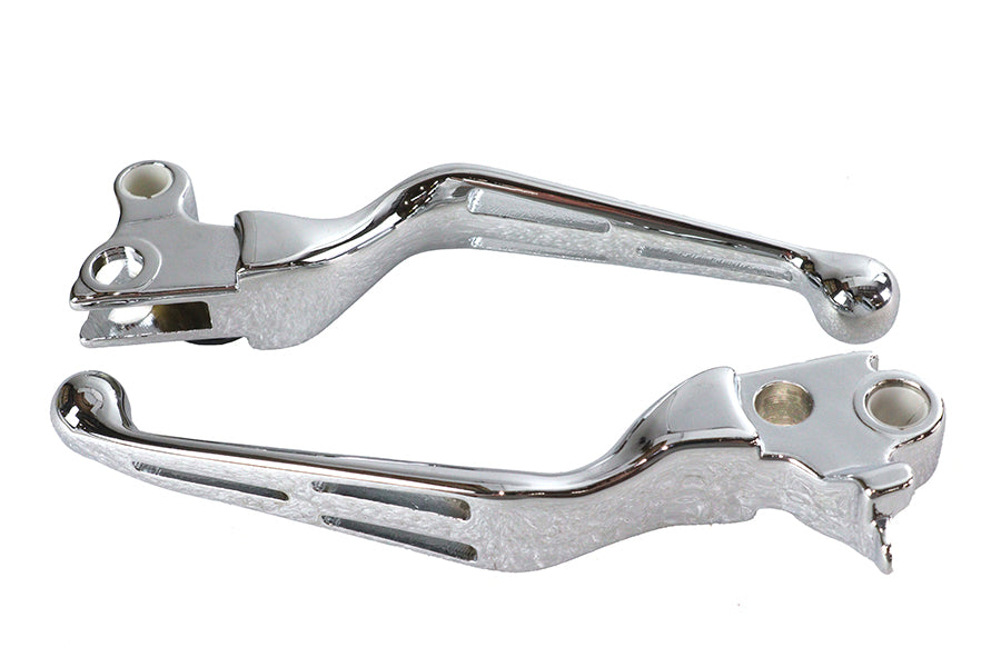 Chrome Slotted Hand Lever Set