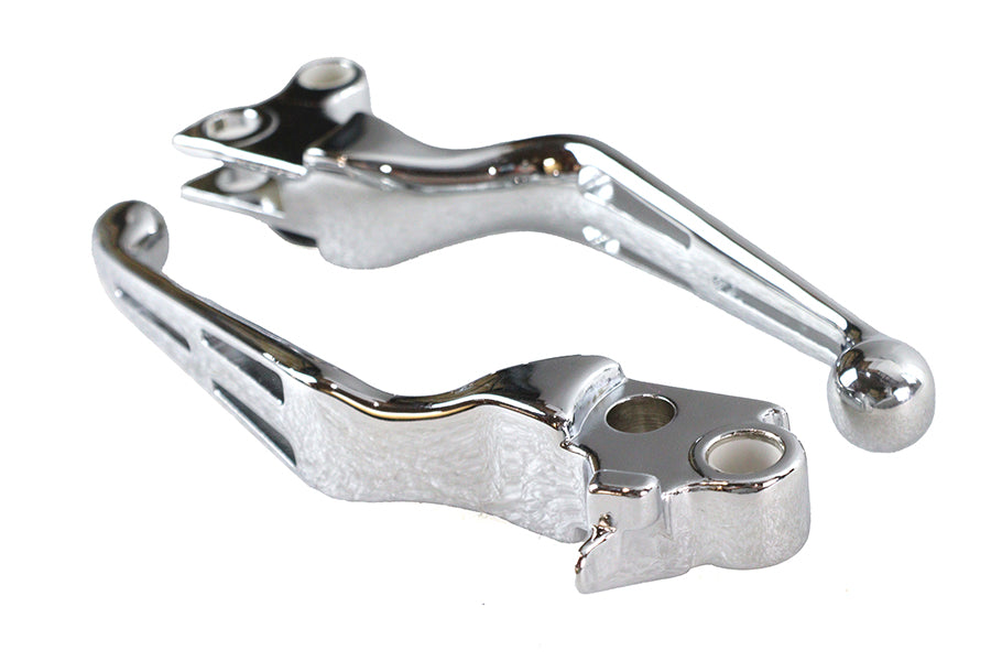 Chrome Slotted Hand Lever Set