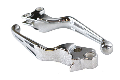 Chrome Slotted Hand Lever Set