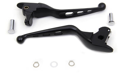 Black Drilled Hand Lever Set