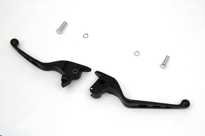 Black Drilled Hand Lever Set