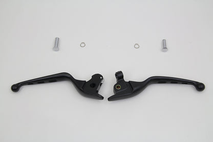 Black Drilled Hand Lever Set