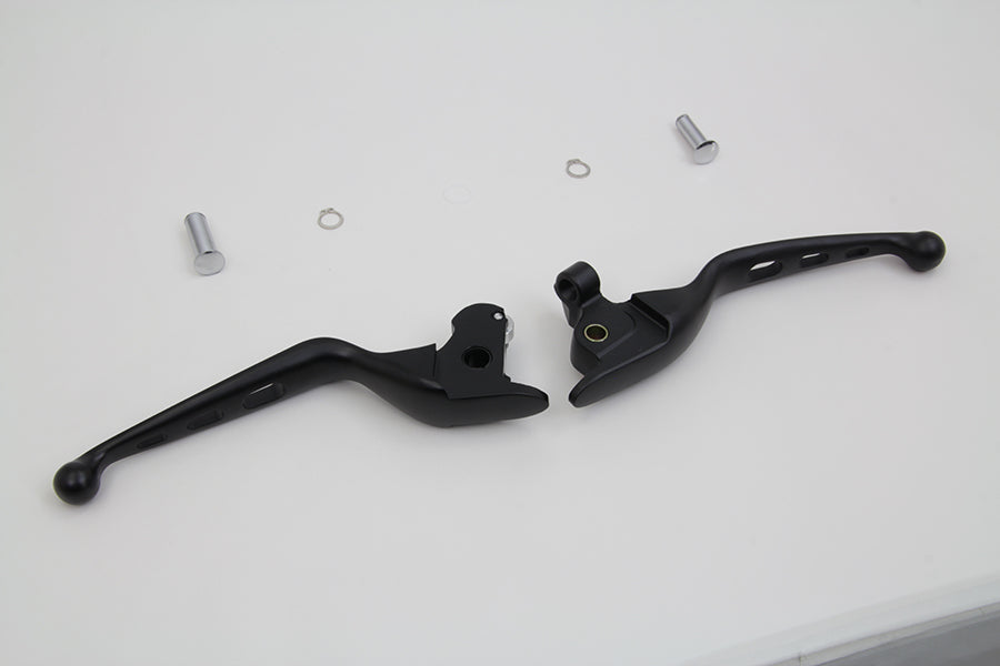 Black Drilled Hand Lever Set