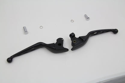 Black Drilled Hand Lever Set
