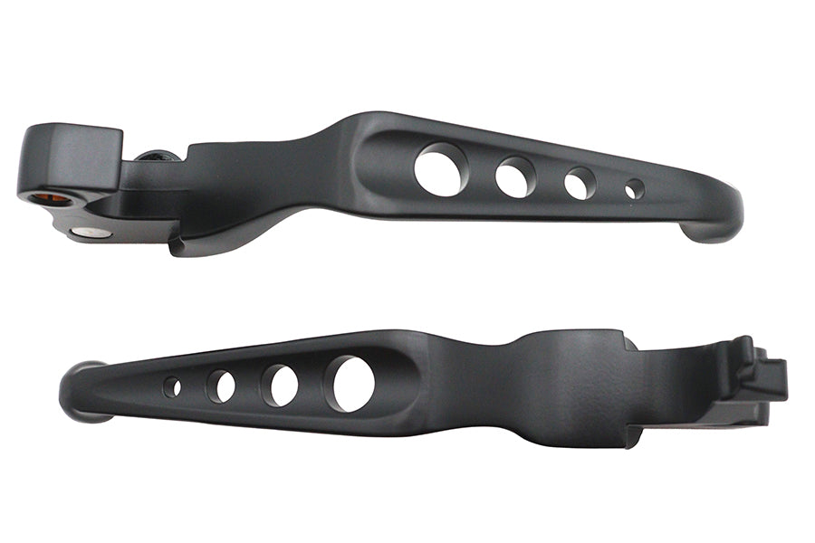 Black Drilled Hand Lever Set