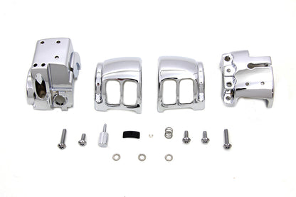 Handlebar Control Switch Housing Kit Chrome