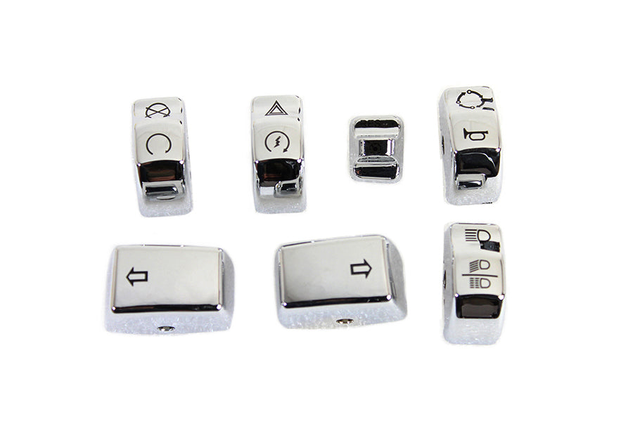 Handlebar Switch Cap Set Chrome