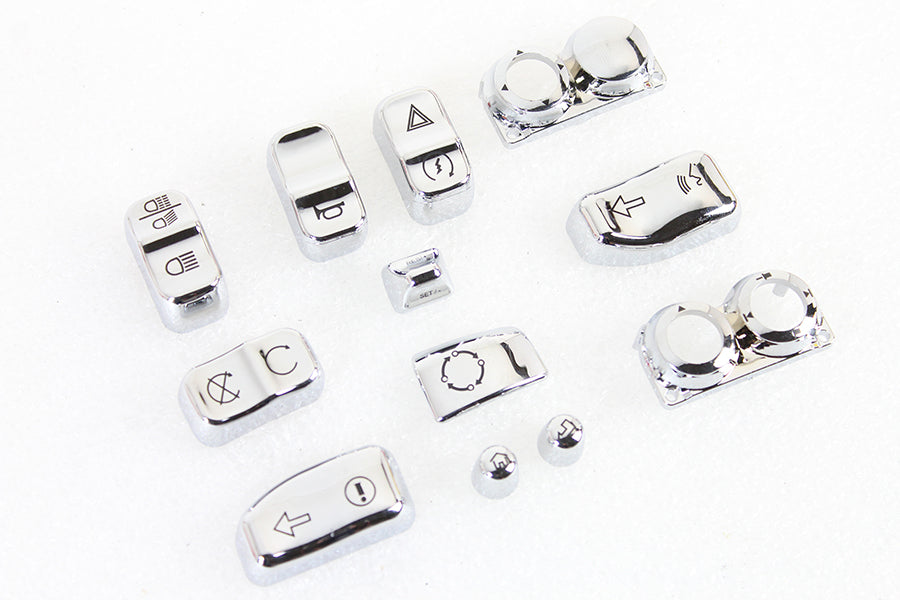 Handlebar Switch Cap Set Chrome