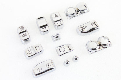 Handlebar Switch Cap Set Chrome