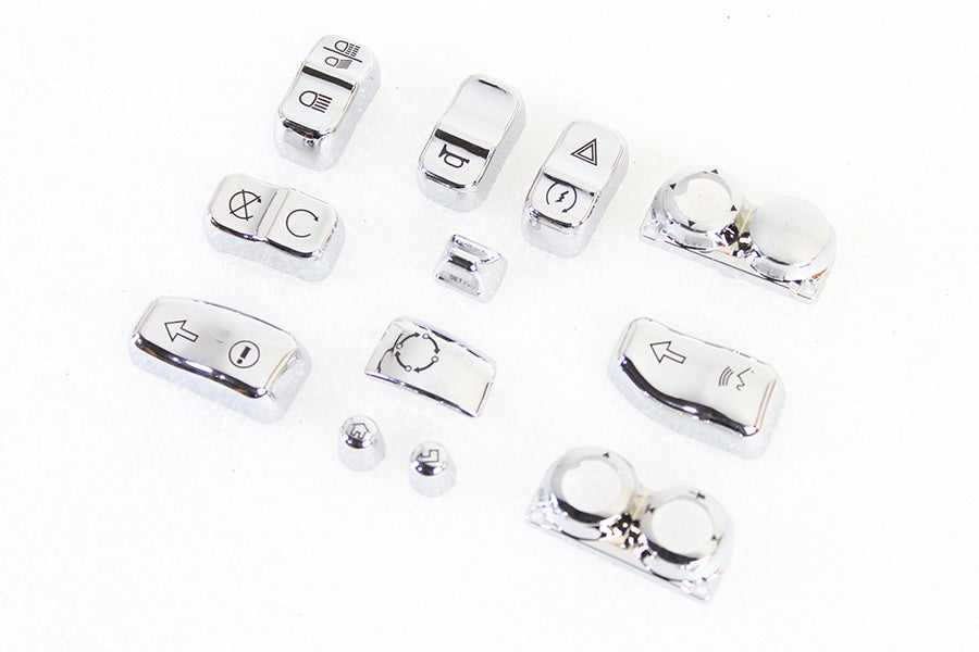 Handlebar Switch Cap Set Chrome