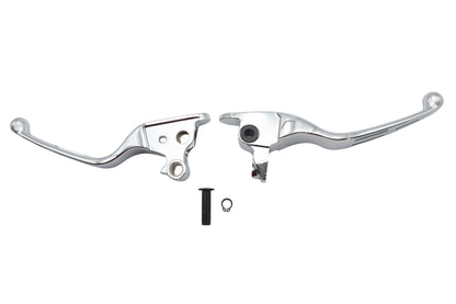Chrome Slotted Hand Lever Set