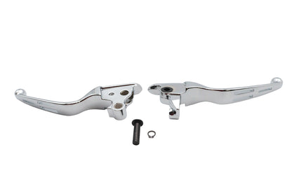 Chrome Slotted Hand Lever Set