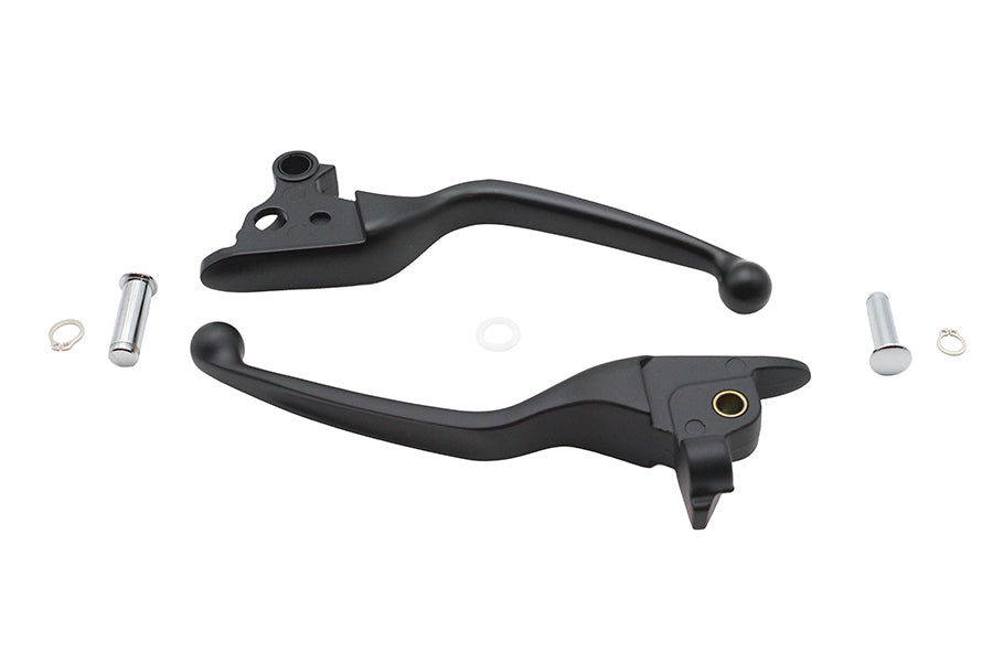 Black Narrow Smooth Contour Hand Lever Set