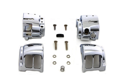 Handlebar Control Switch Housing Kit Chrome