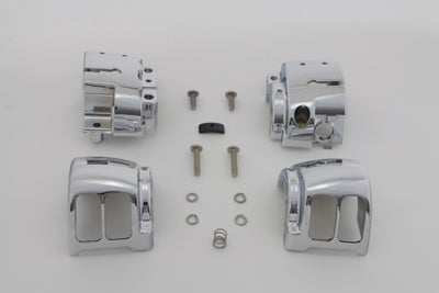 Handlebar Control Switch Housing Kit Chrome