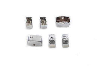 Handlebar Switch Cap Set Chrome