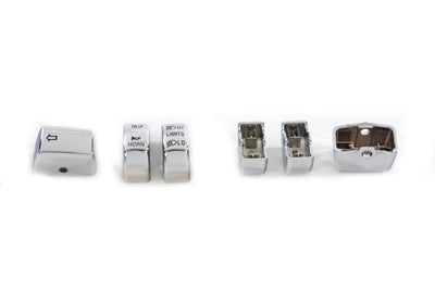 Handlebar Switch Cap Set Chrome