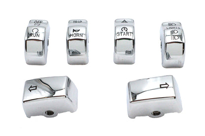 Handlebar Switch Cap Set Chrome