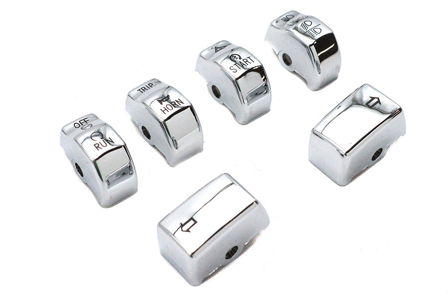 Handlebar Switch Cap Set Chrome