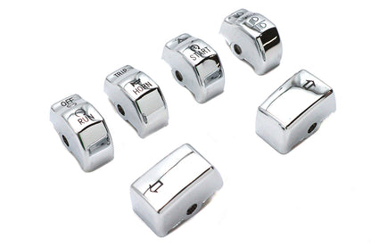 Handlebar Switch Cap Set Chrome