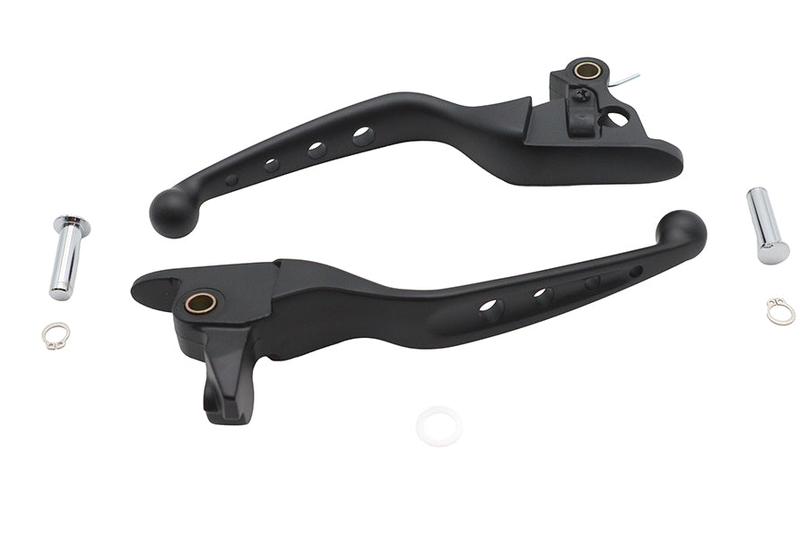 4 Hole Hand Lever Set Black