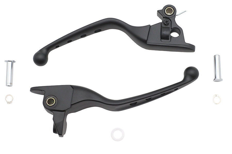 4 Hole Hand Lever Set Black