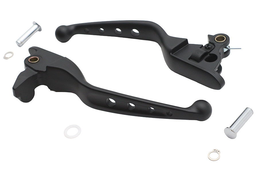 4 Hole Hand Lever Set Black