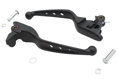 4 Hole Hand Lever Set Black