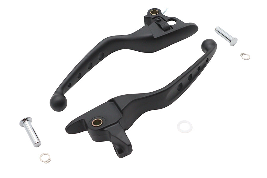 4 Hole Hand Lever Set Black