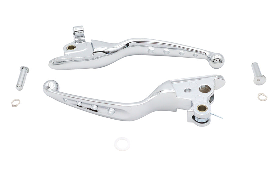 4 Hole Hand Lever Set Chrome