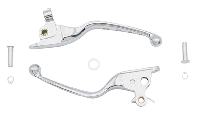 4 Hole Hand Lever Set Chrome
