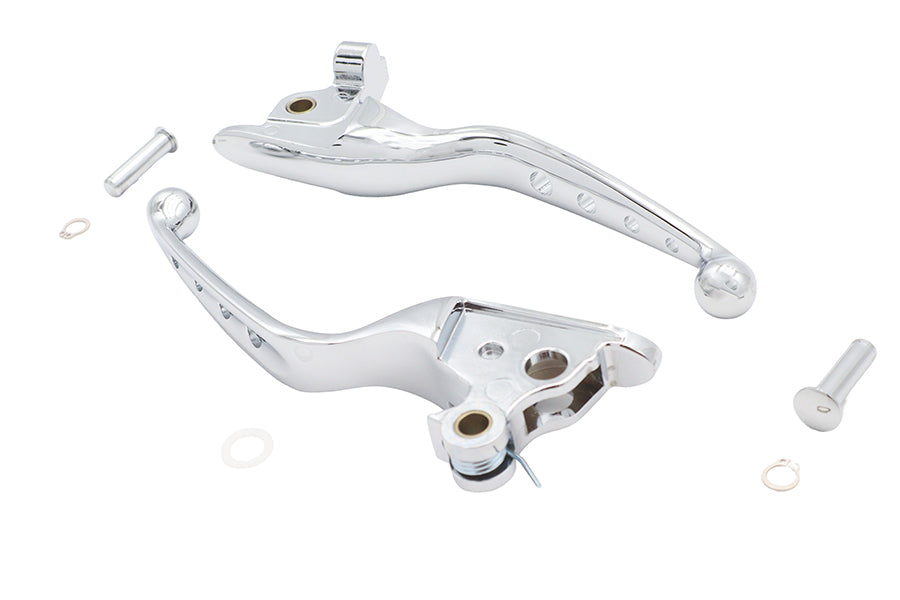4 Hole Hand Lever Set Chrome