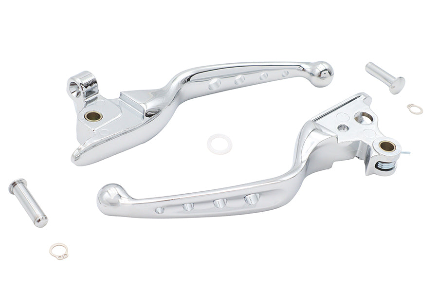 4 Hole Hand Lever Set Chrome