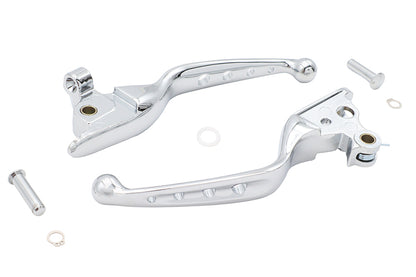 4 Hole Hand Lever Set Chrome