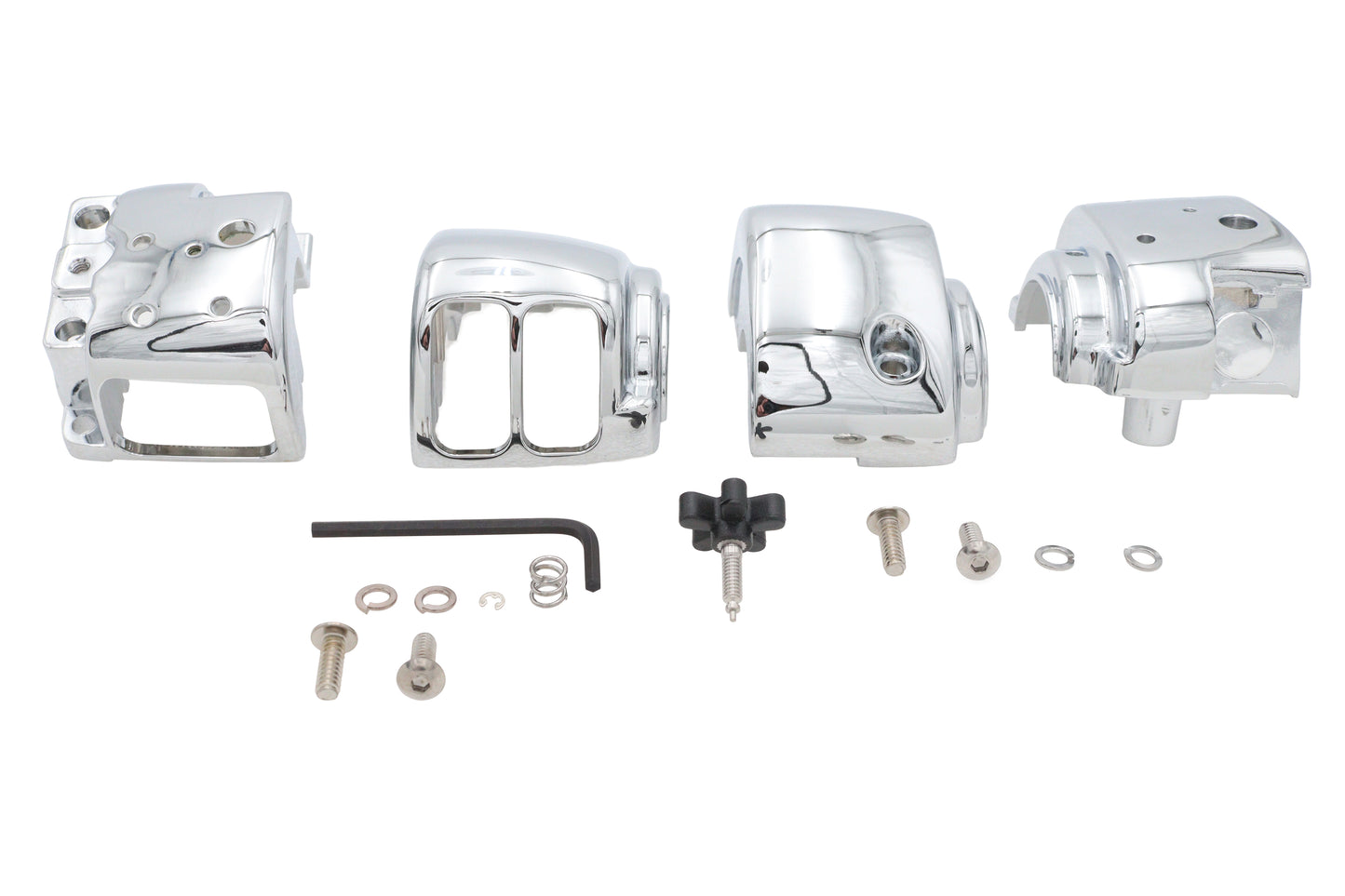 Handlebar Switch Housing Kit Chrome