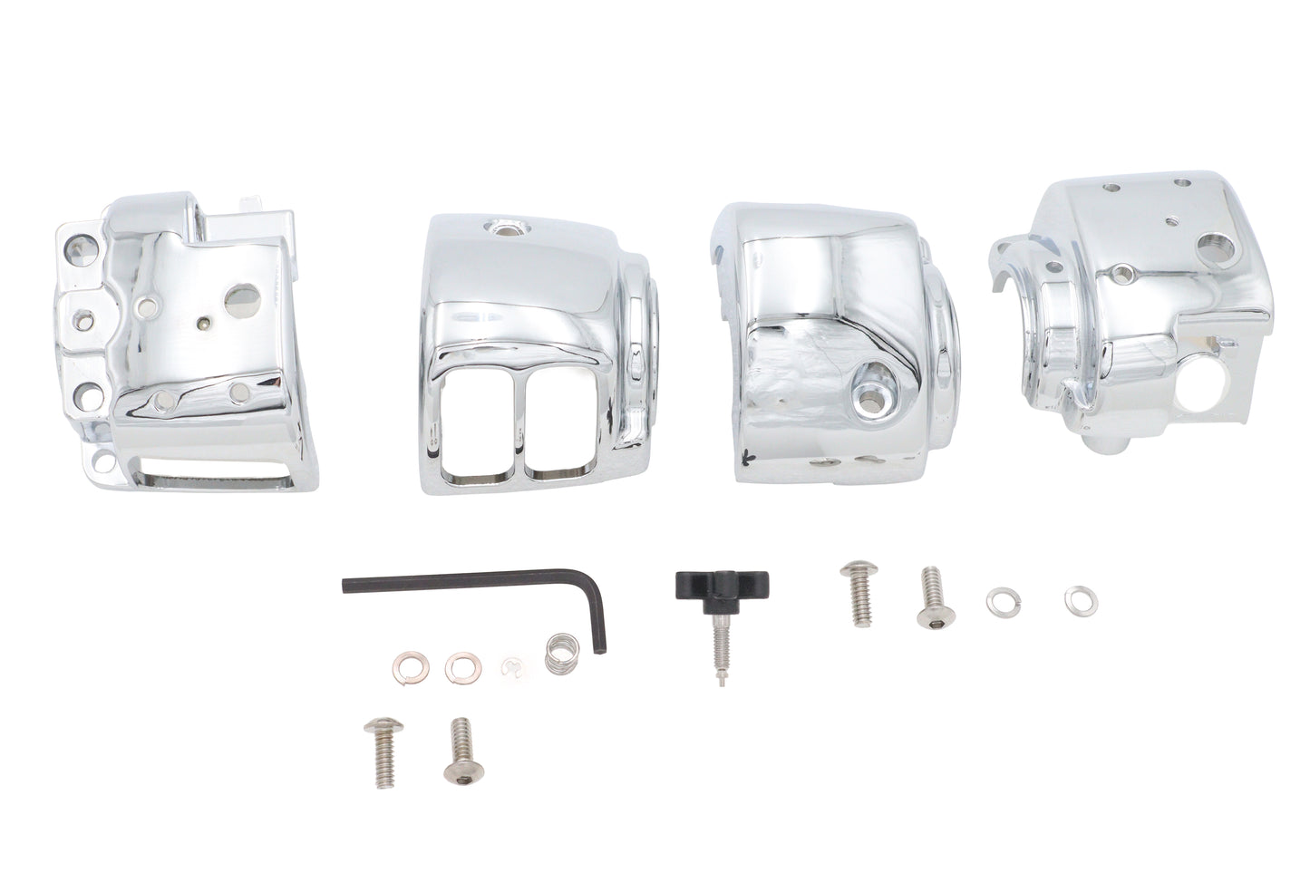Handlebar Switch Housing Kit Chrome