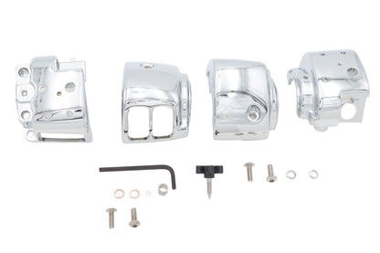 Handlebar Switch Housing Kit Chrome