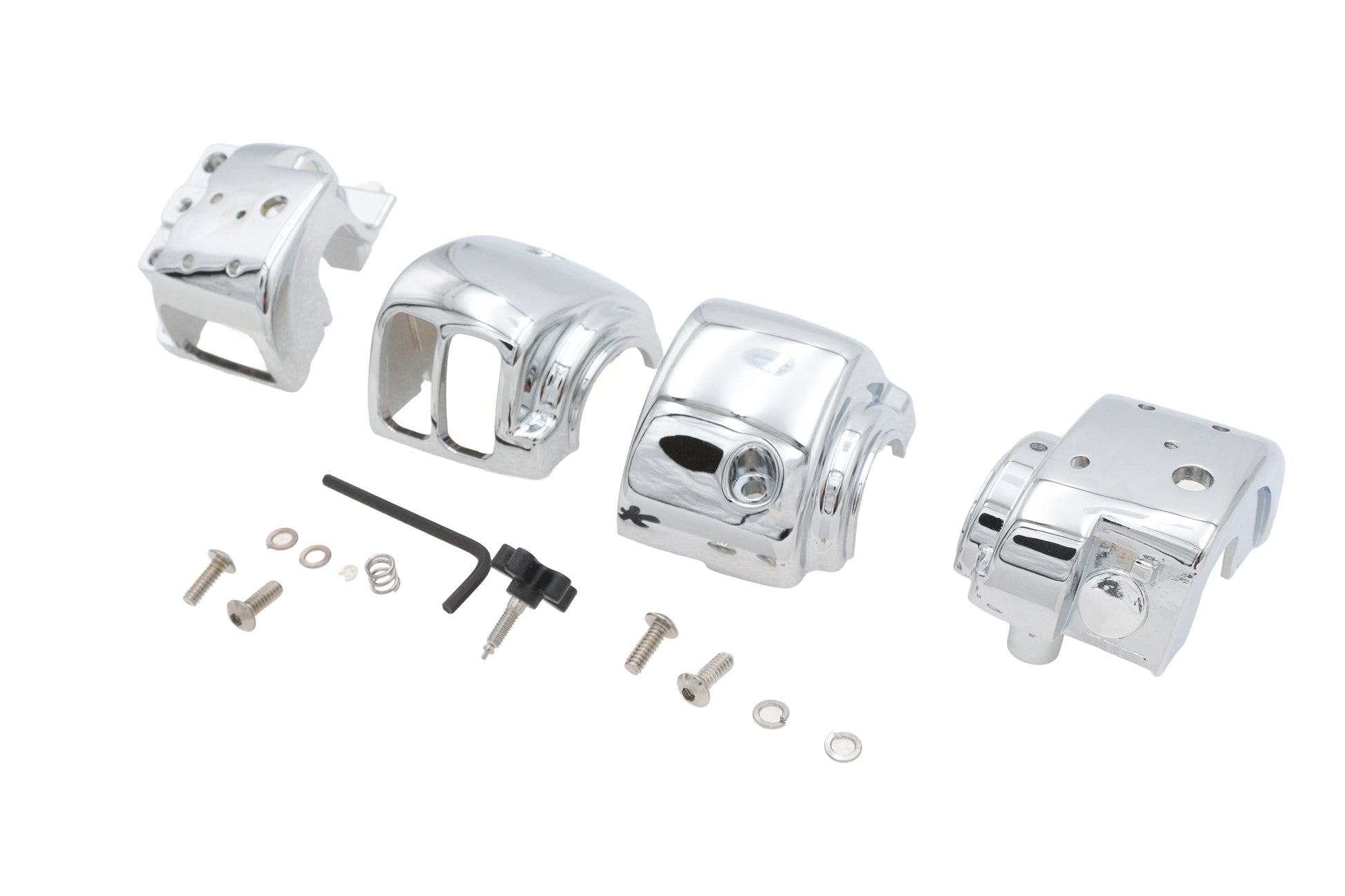 Handlebar Switch Housing Kit Chrome