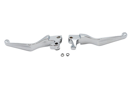 Chrome V-Cut Hand Lever Set