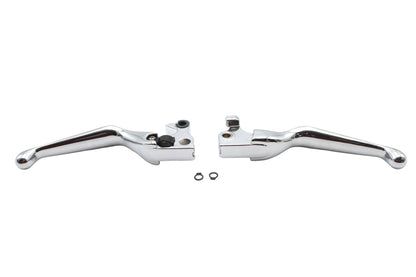 Chrome V-Cut Hand Lever Set