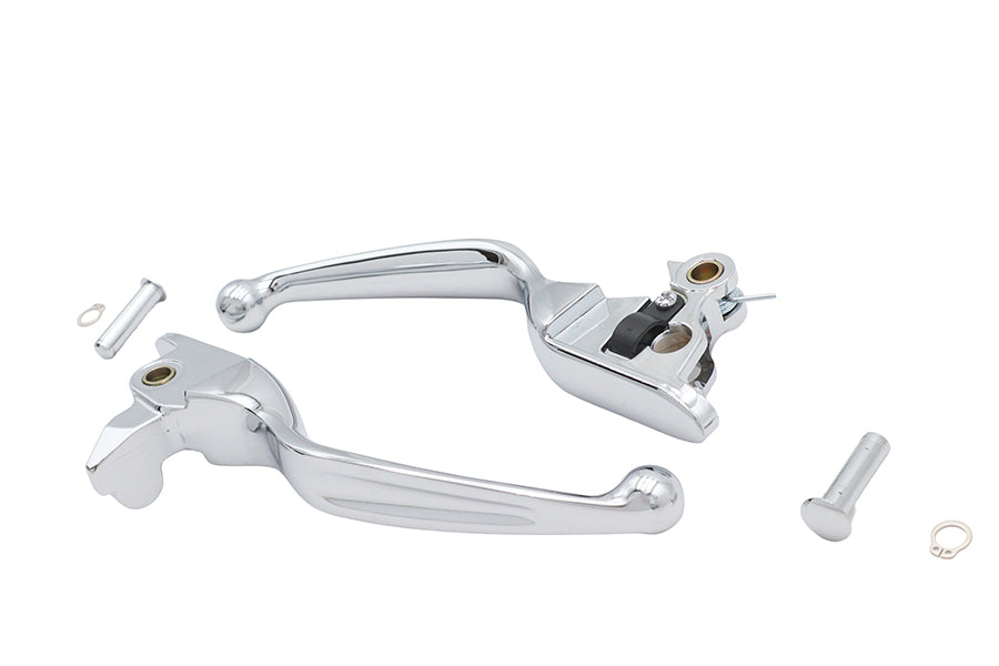 M8 Brake and Clutch Lever Set Chrome