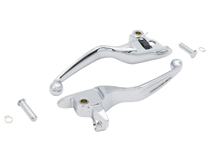 M8 Brake and Clutch Lever Set Chrome