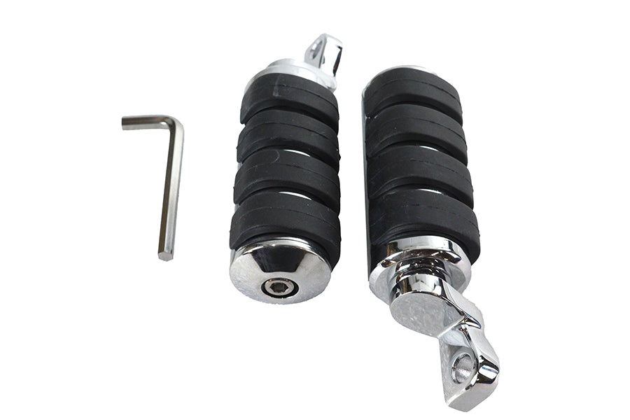 Large Chrome Cats Paw Footpeg Set