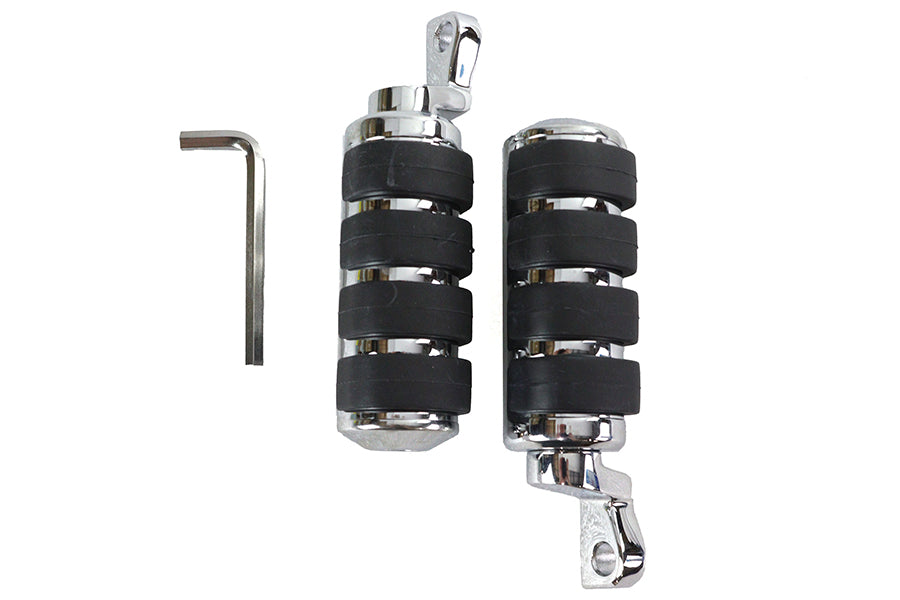 Large Chrome Cats Paw Footpeg Set