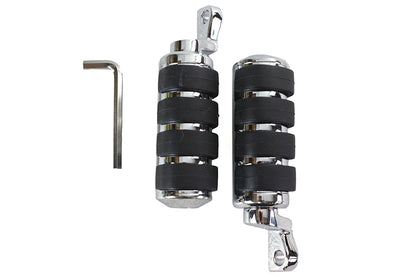 Large Chrome Cats Paw Footpeg Set