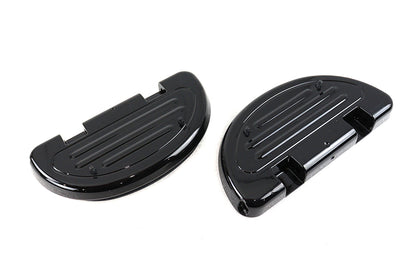 OE Gloss Black Passenger Half Moon Footboard Set