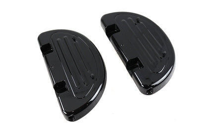 OE Gloss Black Passenger Half Moon Footboard Set