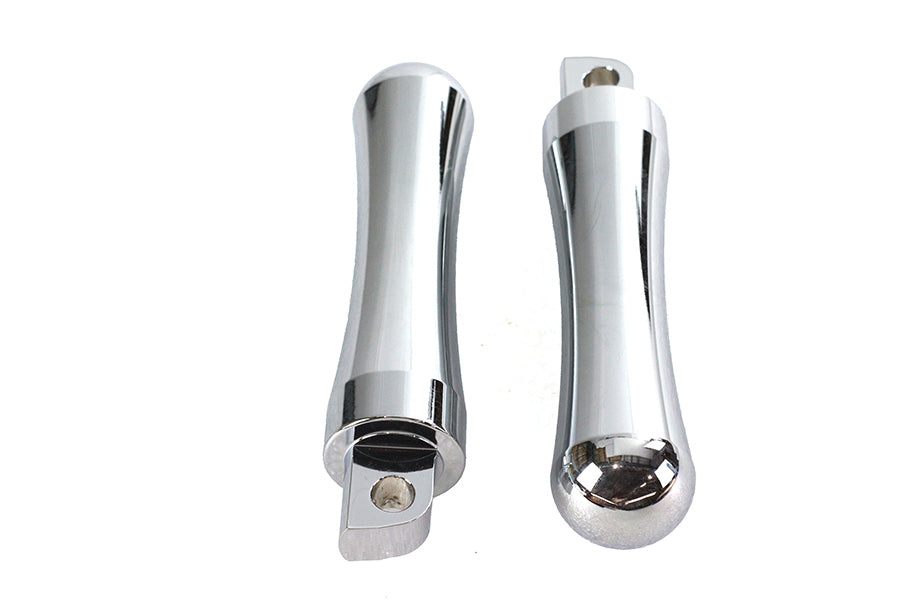 Chrome Contour End Footpeg Set